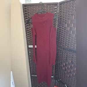 Burgundy Sweater Dress